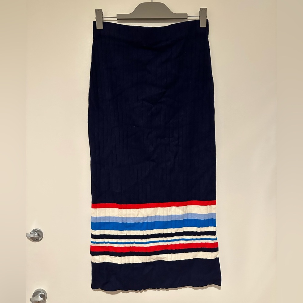 Lauren Ralph Lauren Ribbed Knit Sweater Maxi Skirt